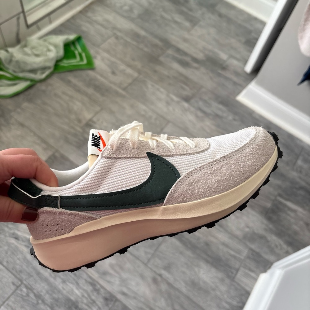 Nike White and Gray Retro-Inspired Sneakers